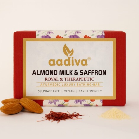 ALMOND MILK SAFFRON SOAP